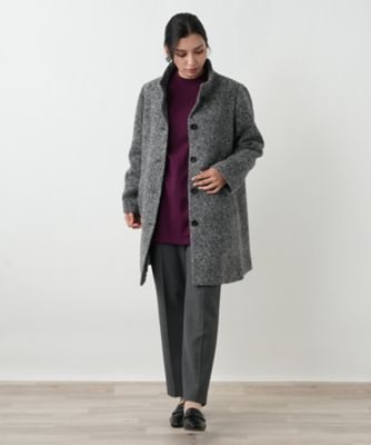 スタンドカラーコート【Leilian WHITE LABEL