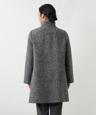 店舗人気】スタンドカラーコート【Leilian WHITE