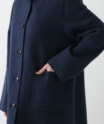 店舗人気】フーデッドAラインコート【Leilian WHITE