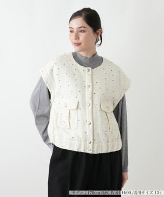 ＜Leilian plus house (Women/大きいサイズ)＞ベスト【ＮＥＭＩＫＡ】