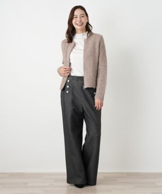 マリン風裏起毛パンツ【NEMIKA】 | Leilian plus house (Women