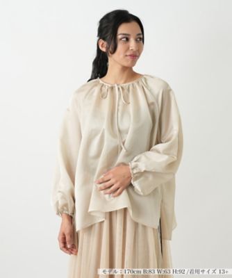 ＜Leilian plus house (Women/大きいサイズ)＞【ウォッシャブル】ブラウス【ＮＥＭＩＫＡ】