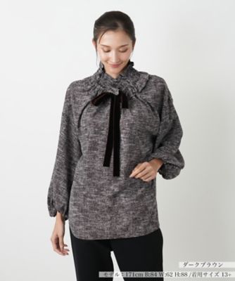 ＜Leilian plus house (Women/大きいサイズ)＞【店舗人気】【ウォッシャブル】ブラウス【ＮＥＭＩＫＡ】