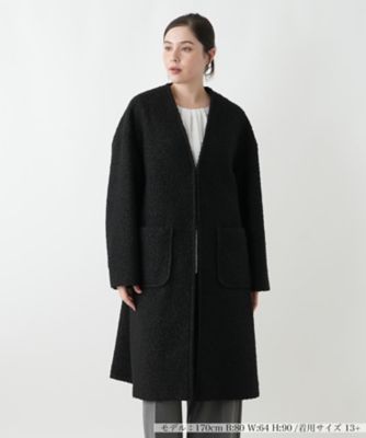 【送料無料】Leilian plus house (Women/大きいサイズ)/レリアン プラスハウス コート 99クロ コート・ジャケット【三越伊勢丹/公式】