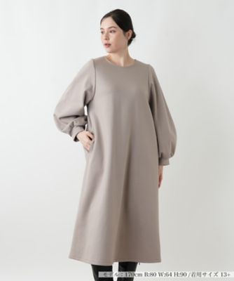 【送料無料】Leilian plus house (Women/大きいサイズ)/レリアン プラスハウス ワンピース 83チャイロ ワンピース・ドレス【三越伊勢丹/公式】