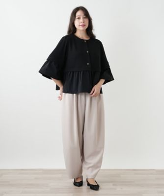 異素材切替ジャケット【NEMIKA】 | Leilian plus house