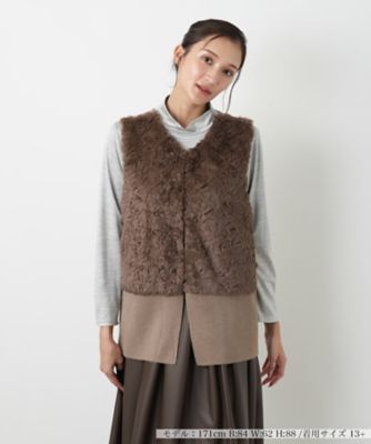 ＜Leilian plus house (Women/大きいサイズ)＞ベスト【ＮＥＭＩＫＡ】