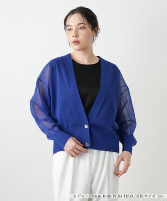 F584 新品未使用 XL 13+ レリアン プラスハウス シルク混 レディース Leilian plus house (Women/大きいサイズ)の大きいサイズ 13号