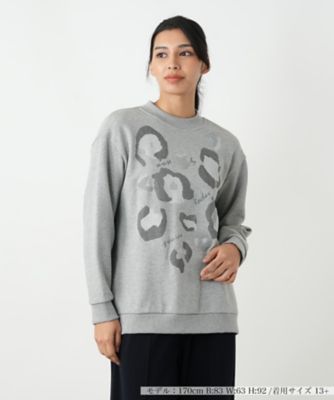 ＜Leilian plus house (Women/大きいサイズ)＞トレーナー【ＭＵＳＥ　ＢＹ　ＲＯＣＨＡＳ　Ｐｒｅｍｉｅｒｅ】