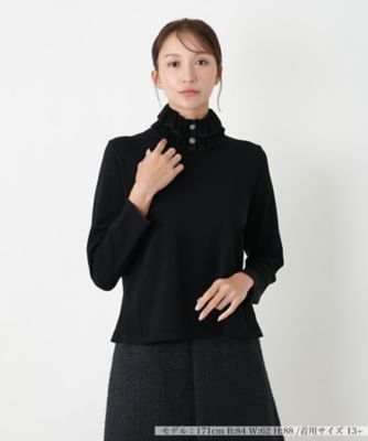 【送料無料】Leilian plus house (Women/大きいサイズ)/レリアン プラスハウス セーター 99クロ トップス【三越伊勢丹/公式】