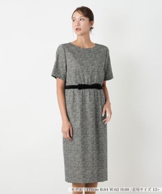 【送料無料】Leilian plus house (Women/大きいサイズ)/レリアン プラスハウス ワンピース 99クロ ワンピース・ドレス【三越伊勢丹/公式】