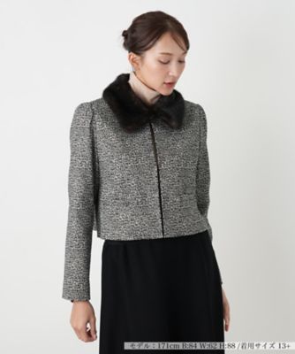 【送料無料】Leilian plus house (Women/大きいサイズ)/レリアン プラスハウス ジャケット 99クロ コート・ジャケット【三越伊勢丹/公式】