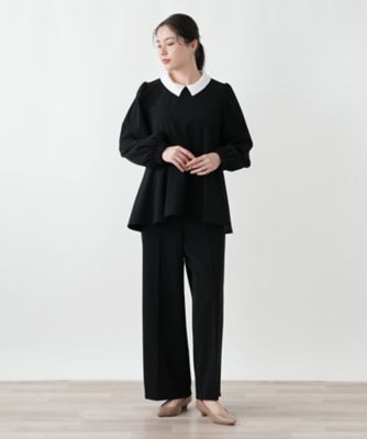 イリアロンタン　パンツスーツ ロングシーズン着用可【横伸度15％/ストレッチ性抜群
