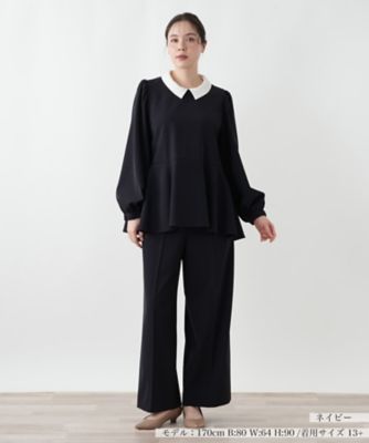 極美品✨ Leilian レリアン シルク混 カルロバルベラ パンツスーツセット パンツスーツ | Leilian plus house (Women/大きいサイズ)/レリアン