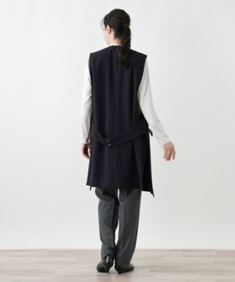 2024年✨美品✨大きいサイズ　レリアン　13+　スタンドカラーベスト　ブラック ストレッチジレ | Leilian plus house (Women/大きいサイズ