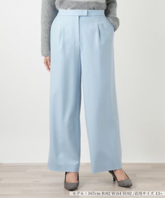 ＜Leilian plus house (Women/大きいサイズ)＞ワイドパンツ【Ｌｅｉｌｉａｎ　ＷＨＩＴＥ　ＬＡＢＥＬ】