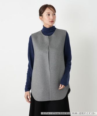 【送料無料】Leilian plus house (Women/大きいサイズ)/レリアン プラスハウス ベスト 96グレー 衣料品【三越伊勢丹/公式】