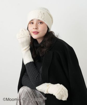 BLAMINK ブラミンク ウール カシミヤ ニット帽 ムーミン カシミヤニット帽 | Leilian plus house (Women/大きいサイズ