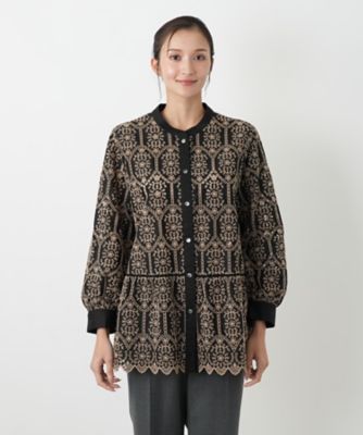 美品✨レリアン　総柄　街並み　ブラウス ブラウス【プラス企画】 | Leilian plus house (Women/大きい