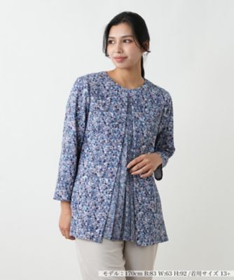 ＜Leilian plus house (Women/大きいサイズ)＞【店舗人気】【ウォッシャブル】異素材切替ミックスカラーブラウス【Ｌｅｉｌｉａｎ　ＷＨＩＴＥ　ＬＡＢＥＬ】