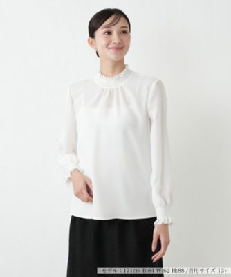 ＜Leilian plus house (Women/大きいサイズ)＞ブラウス【２６年１月カタログ】