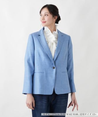 ＜Leilian plus house (Women/大きいサイズ)＞杢調テーラードジャケット