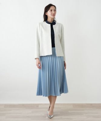 ノーカラージャケット | Leilian plus house (Women/大きいサイズ