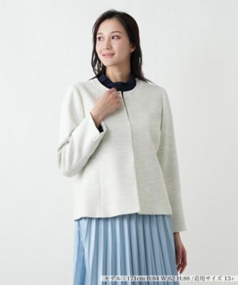＜Leilian plus house (Women/大きいサイズ)＞ノーカラージャケット