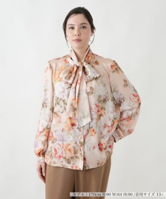 ＜Leilian plus house (Women/大きいサイズ)＞ブラウス【ＲＯＣＨＡＳ　Ｐｒｅｍｉｅｒｅ】【ＥＲＩＣＡ】