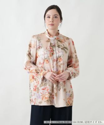 ＜Leilian plus house (Women/大きいサイズ)＞ブラウス【ＲＯＣＨＡＳ　Ｐｒｅｍｉｅｒｅ】【ＥＲＩＣＡ】