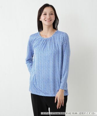 ＜Leilian plus house (Women/大きいサイズ)＞ギャザーネックプルオーバー【ＲＯＣＨＡＳ　Ｐｒｅｍｉｅｒｅ】