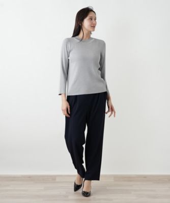 リブニットプルオーバー | Leilian plus house (Women/大きいサイズ