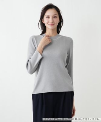 louren リブニットプルオーバー 2021 SPRING COLLECTION vol.2】 CREWNECK KNIT PULLOVER / GLITTER