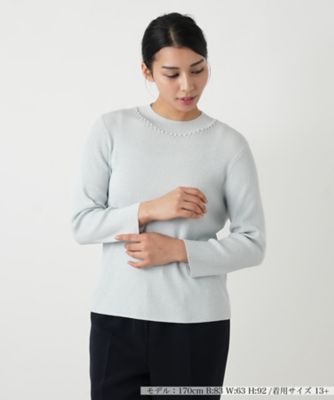 ＜Leilian plus house (Women/大きいサイズ)＞リブニットプルオーバー