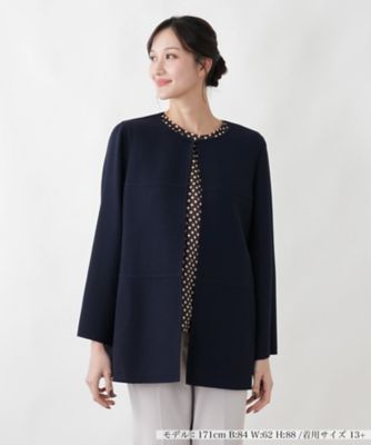 ＜Leilian plus house (Women/大きいサイズ)＞一重仕立てジャケット【ＭＡＮＩＧＬＩＡ】