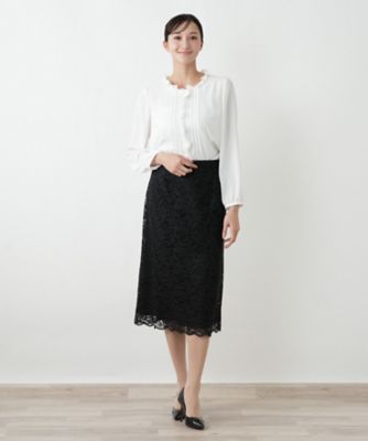 洗えるストレッチレーススカート【26年1月カタログ】 | Leilian