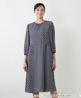 ＜Leilian plus house (Women/大きいサイズ)＞洗えるワンピース【２６年１月カタログ】