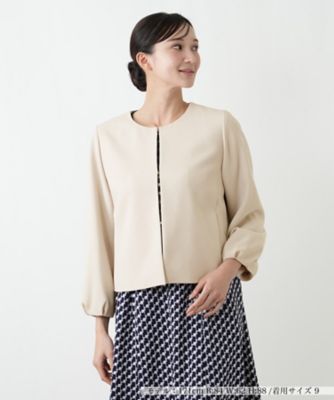 ＜Leilian plus house (Women/大きいサイズ)＞ノーカラージャケット【２６年１月カタログ】