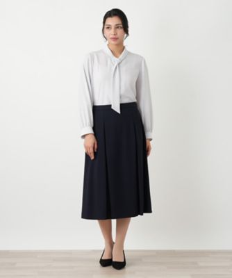 フロントタックフレアスカート | Leilian plus house (Women/大きい