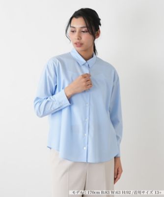 ＜Leilian plus house (Women/大きいサイズ)＞シャツブラウス【Ｌｅｉｌｉａｎ　ＷＨＩＴＥ　ＬＡＢＥＬ】