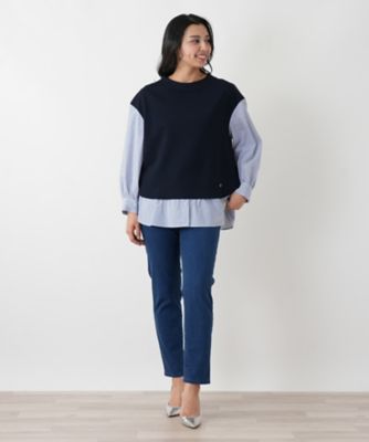 レイヤード風ブラウス【Rich 1－mile】【26年2月カタログ