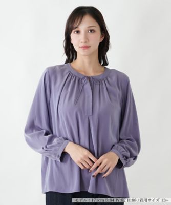 ＜Leilian plus house (Women/大きいサイズ)＞ブラウス【ＢＯＵＲＧＥ】
