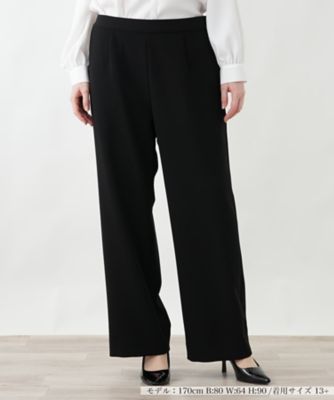 ＜Leilian plus house (Women/大きいサイズ)＞ワイドストレッチパンツ【２６年２月カタログ】