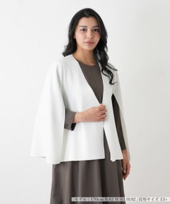 異素材ケープストレッチジャケット【26年2月カタログ】 | Leilian