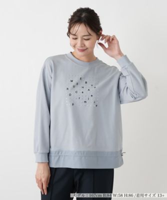 ＜Leilian plus house (Women/大きいサイズ)＞トレーナー【ＭＵＳＥ　ＢＹ　ＲＯＣＨＡＳ　Ｐｒｅｍｉｅｒｅ】