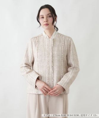 ＜Leilian plus house (Women/大きいサイズ)＞ジャケット【ＢＯＵＲＧＥ】