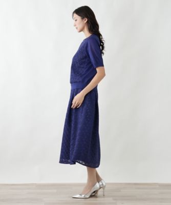総レースフレアスカート【BOURGE】 | Leilian plus house (Women