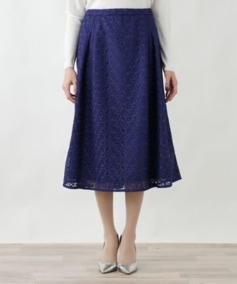 総レースフレアスカート【BOURGE】 | Leilian plus house (Women