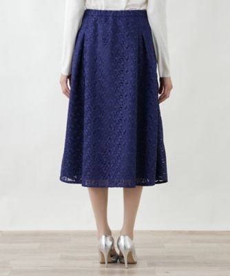 総レースフレアスカート【BOURGE】 | Leilian plus house (Women
