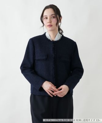 ＜Leilian plus house (Women/大きいサイズ)＞ジャケット【ＢＯＵＲＧＥ】